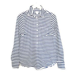 J. Crew Factory Printed Voile Popover Shirt